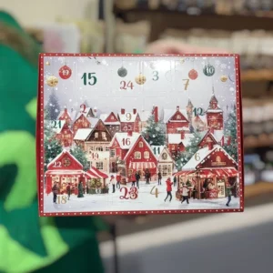 Адвент – Календар 24шт Різноманітного Китайського Чаю Червона Коробка