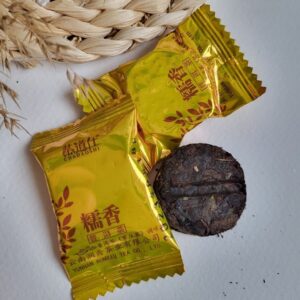 Шу Пуер з Рисом Цукерка "Jin Zi" 2019р, 1шт – 6 Грам